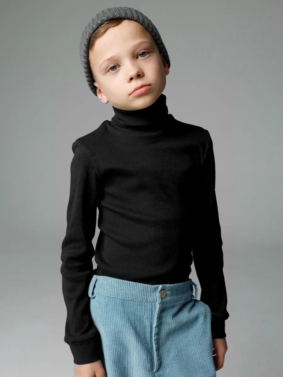 Водолазка в рубчик