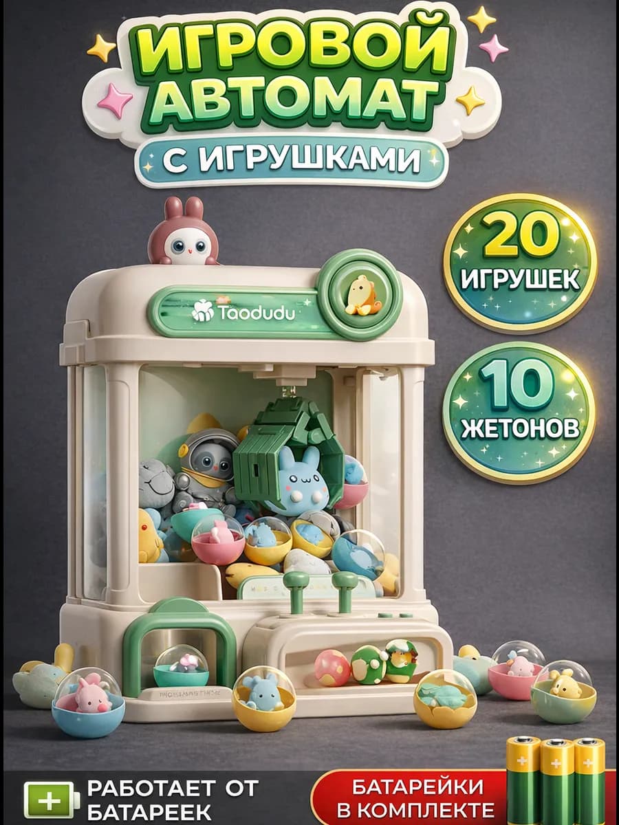 Интерактивный игровой автомат с игрушками
