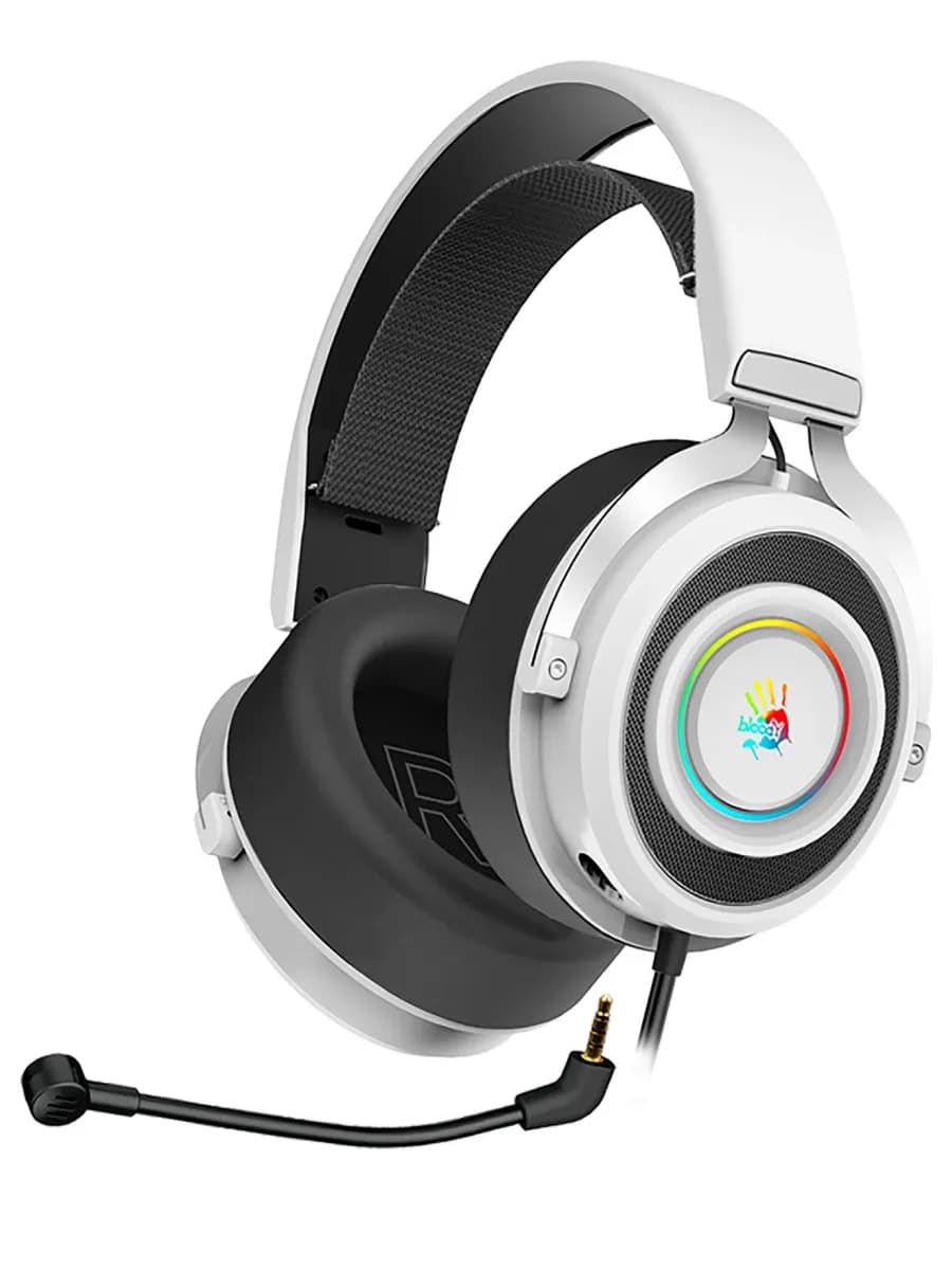 Наушники с микрофоном G535 белый-черный