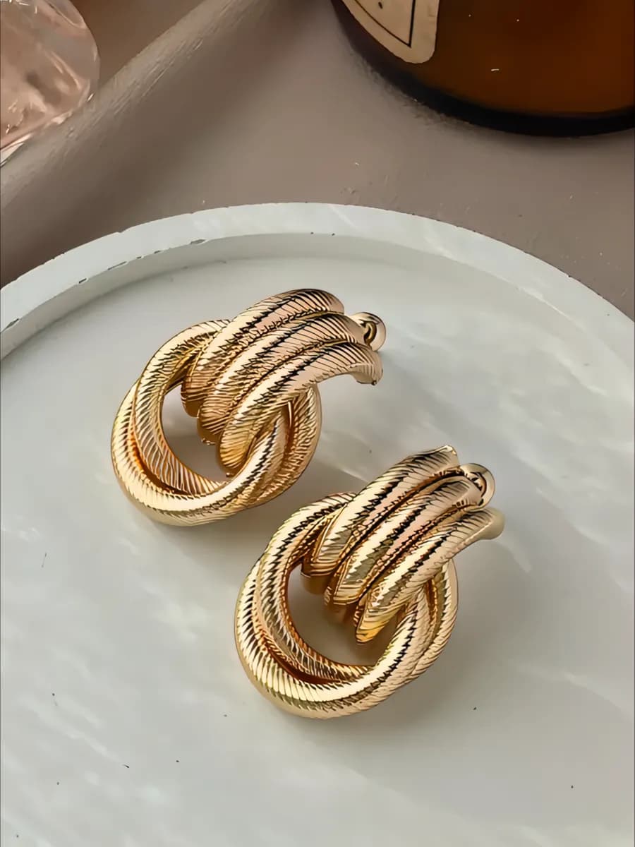 Серьги бижутерия большие кольца крупные пусеты