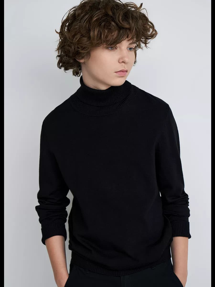 Классический джемпер с горлом - фото 1