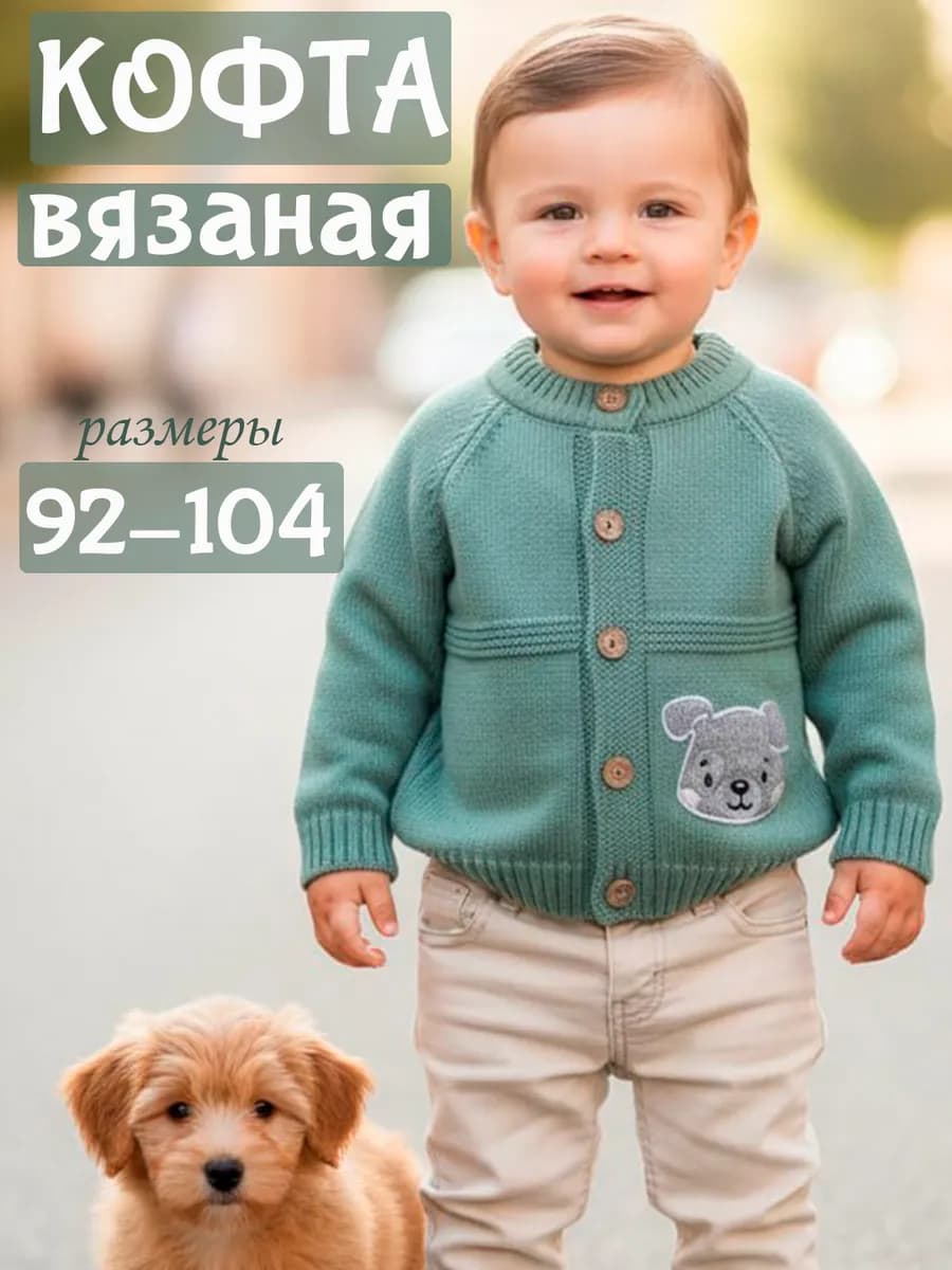 Вязаная кофточка-джемпер