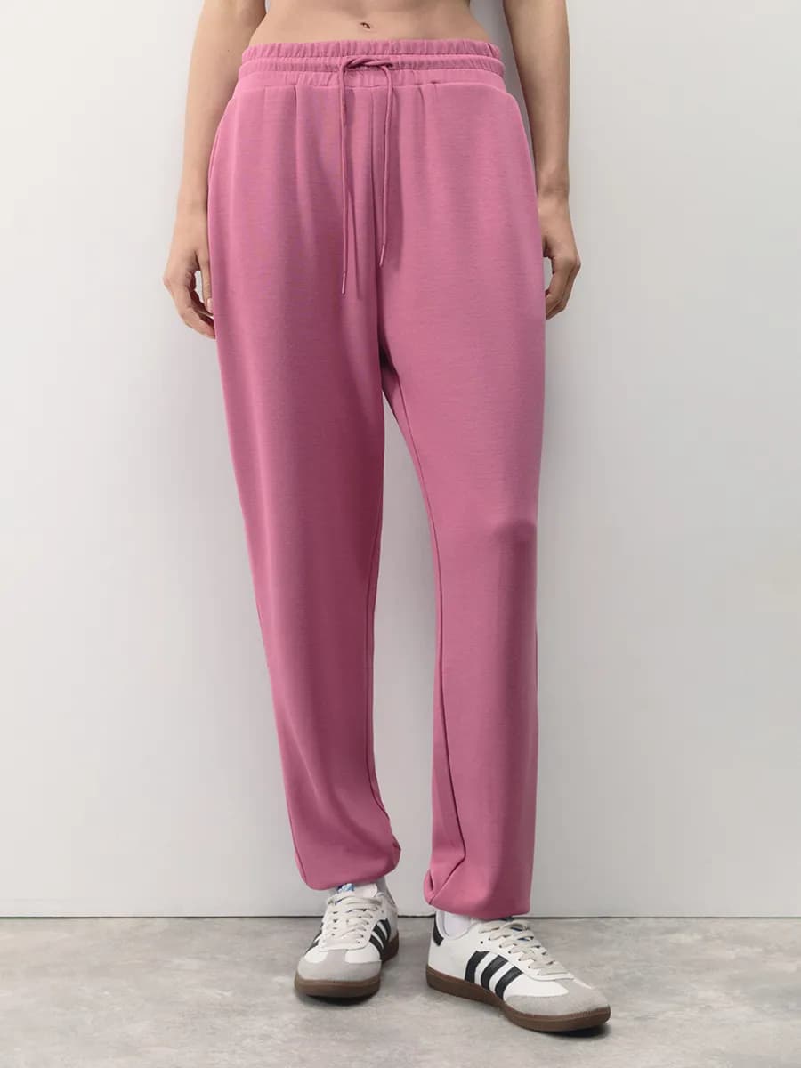 Брюки-джоггеры спортивные с поясом на завязках