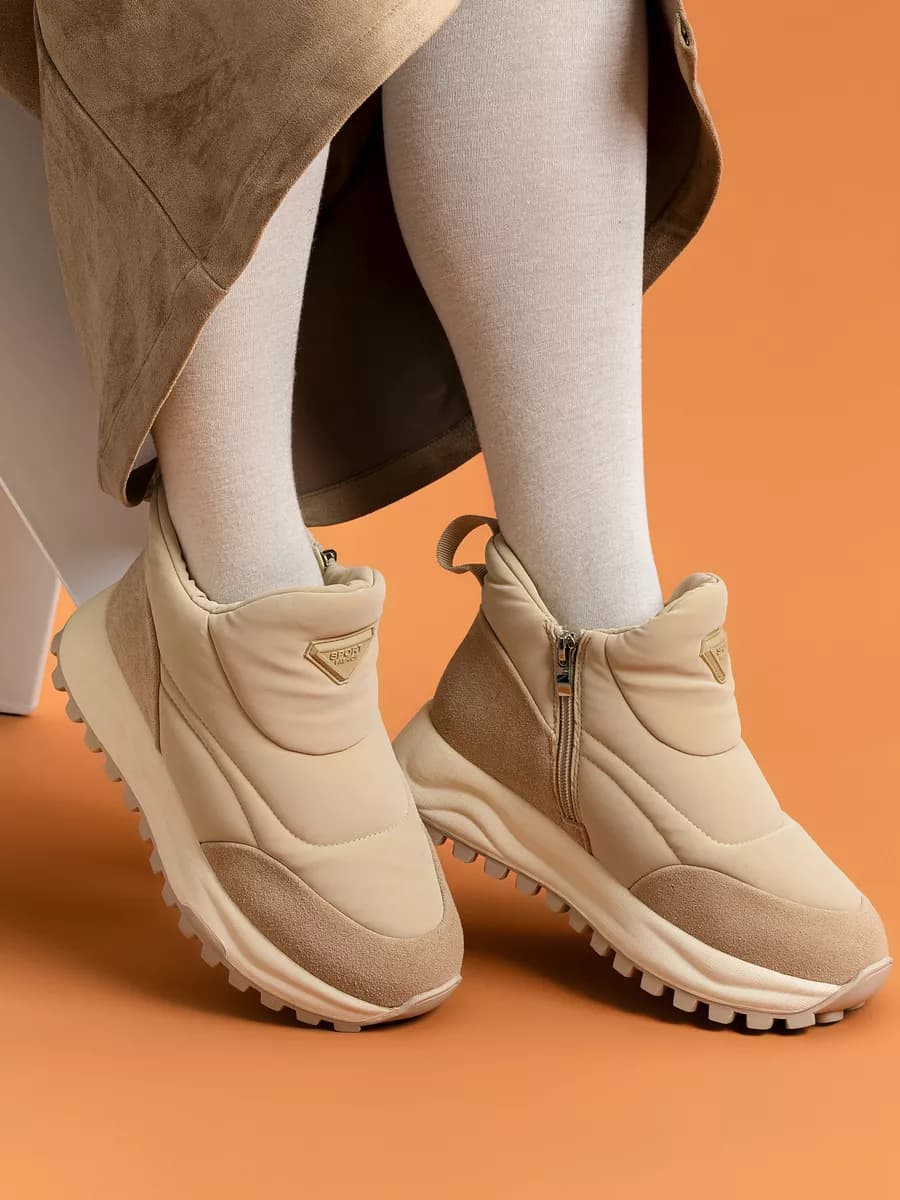 Ботинки текстильные теплые