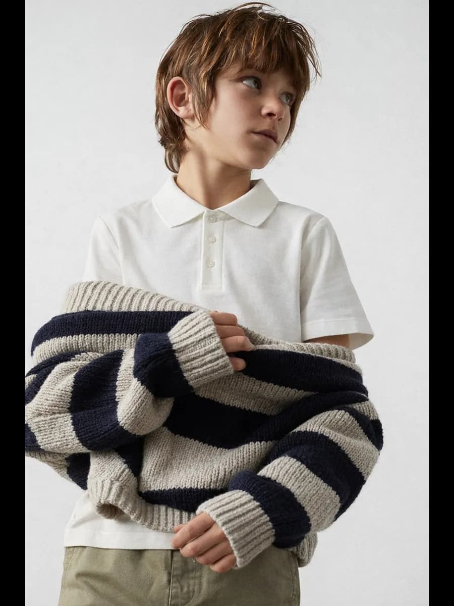 Футболка - поло детская школьная классическая