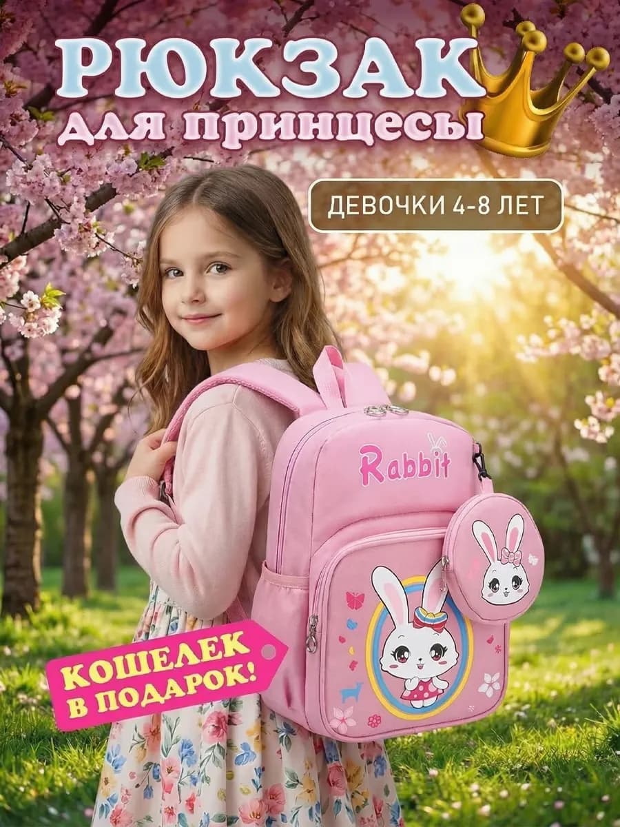 Детский дошкольный рюкзак для девочки в садик