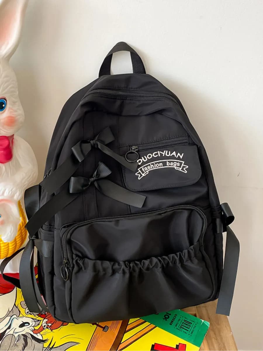 Рюкзак школьный y2k корейский с бантиками