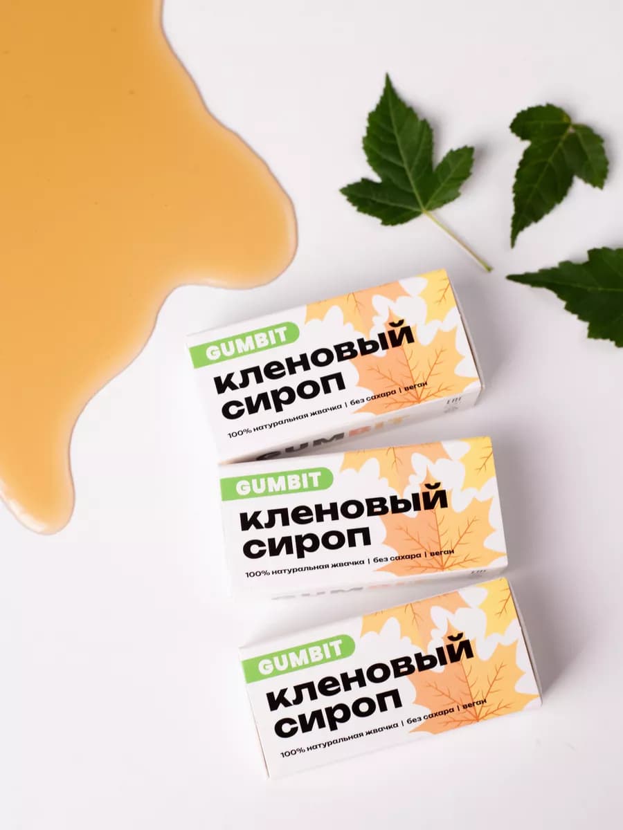 Натуральная жвачка со вкусом Кленовый сироп