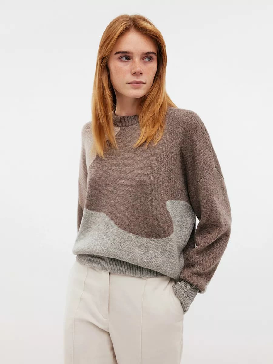 Джемпер вязаный из шерсти