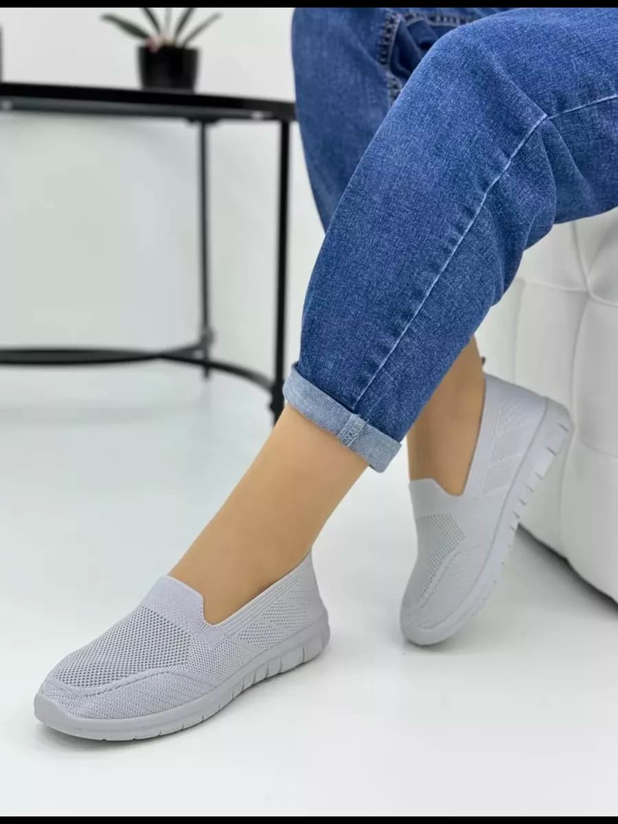 Кроссовки женские Слипоны Тряпочные кроссовки для спорта