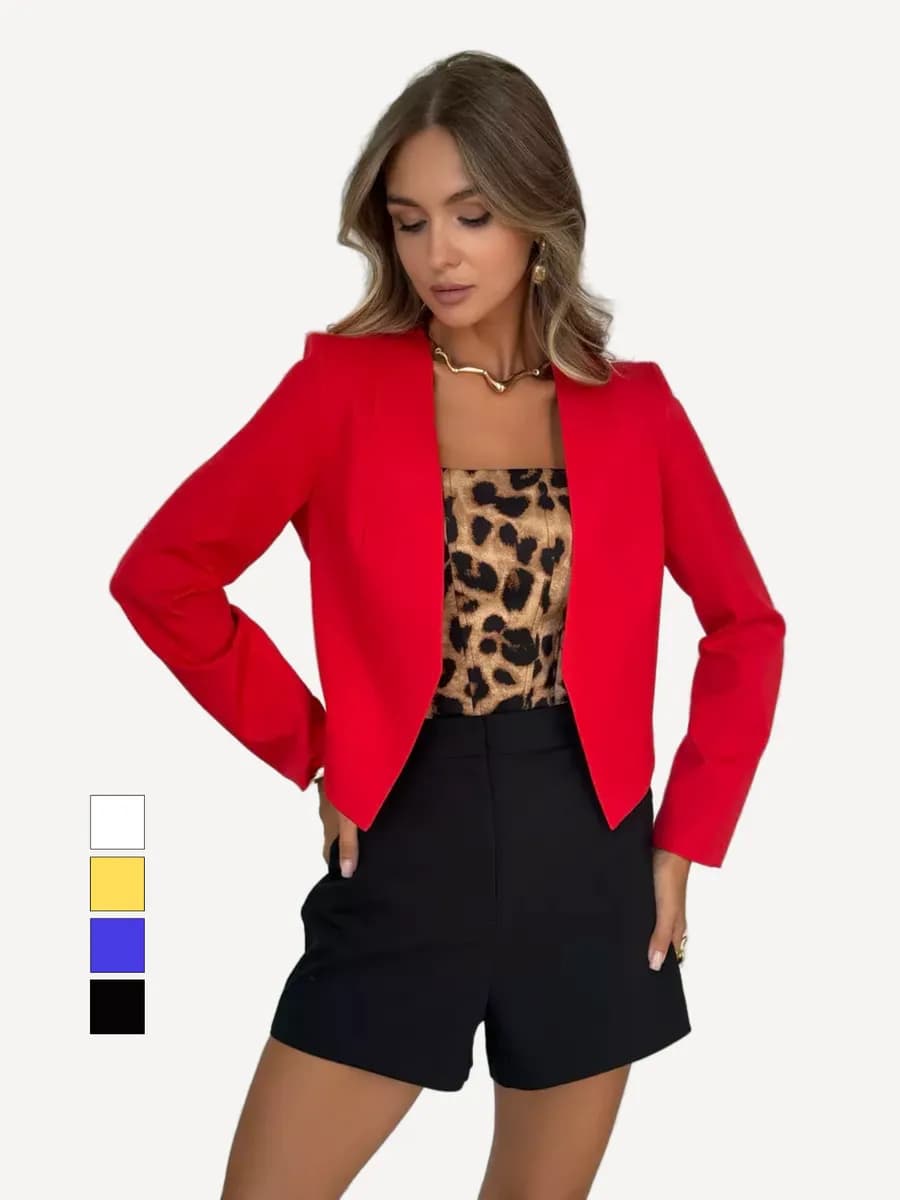 Жакет укороченный летний классический