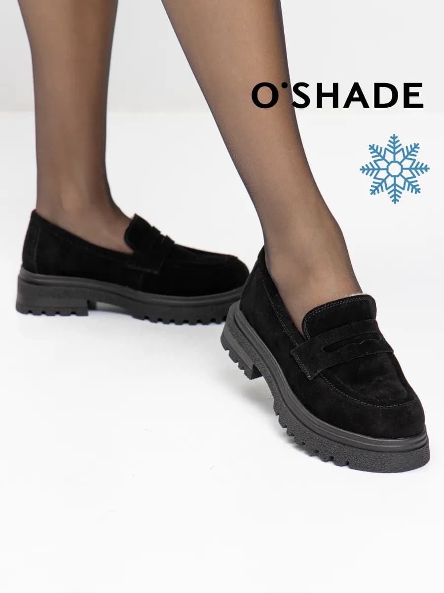 Лоферы женские зимние