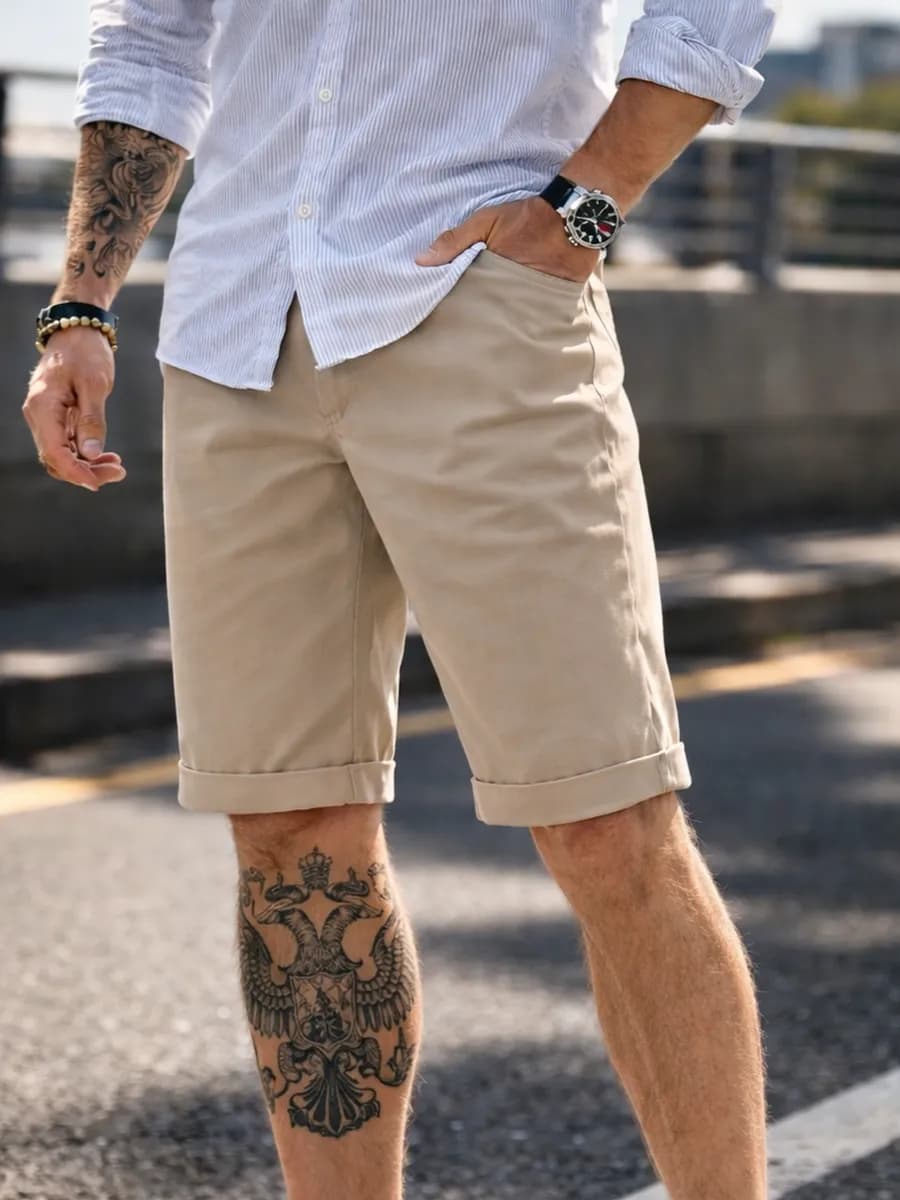 Шорты летние джинсовые классические