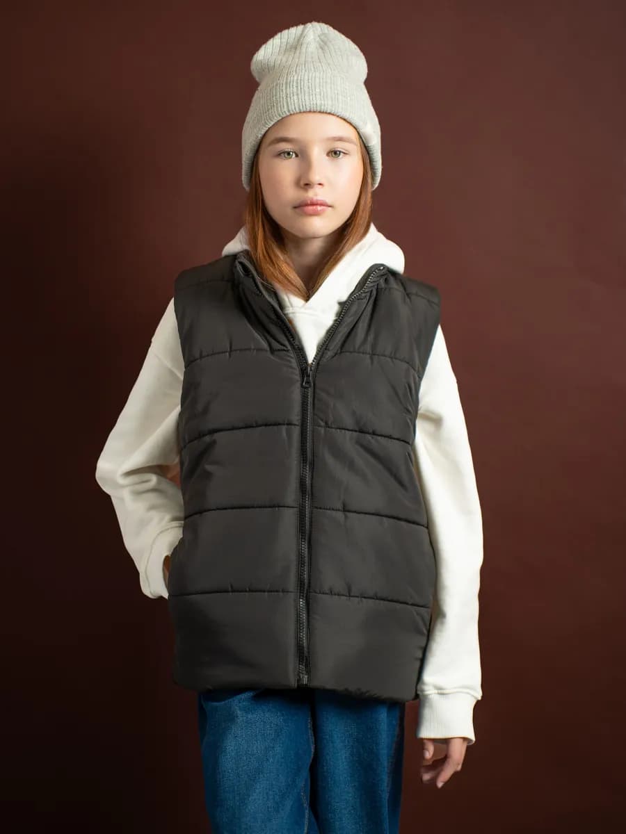 Тренд года! Жилетка детская утепленная безрукавка