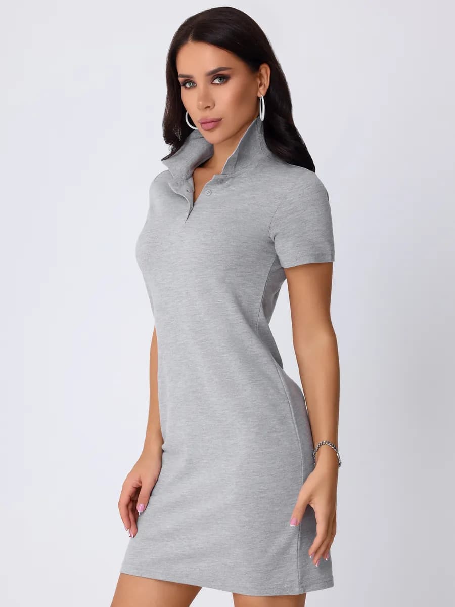 Платье поло летнее спортивное мини