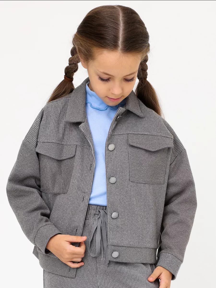Жакет Пиджак Бомбер тёплый детский