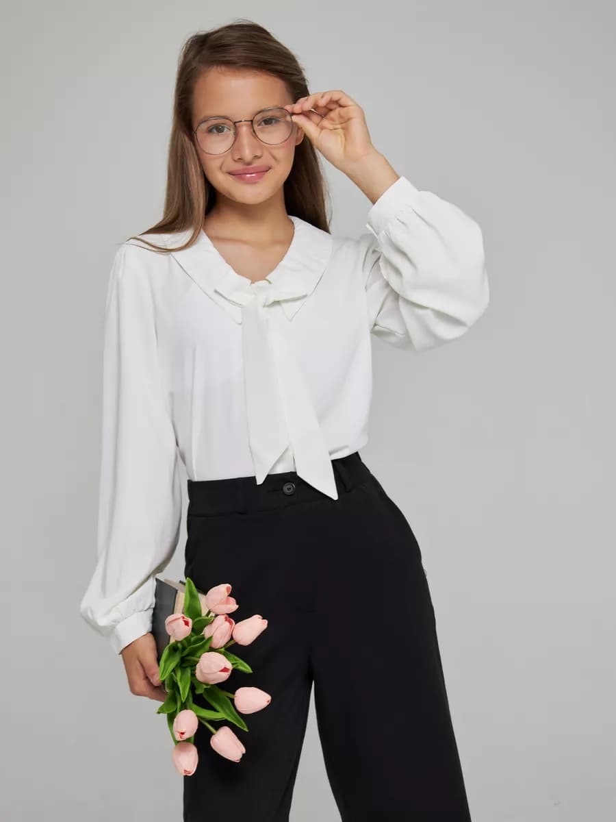 Блузка школьная нарядная подростковая