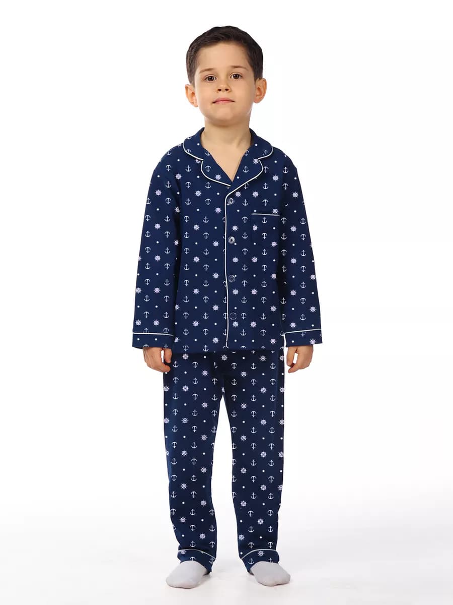 Пижама детская на пуговицах хлопковая