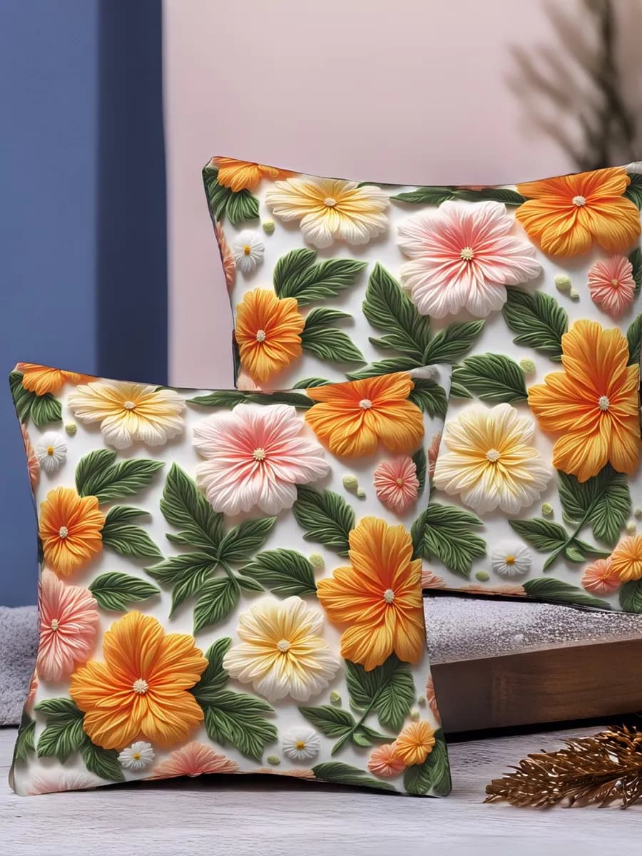 Наволочки 45х45 декоративные на молнии 2 шт