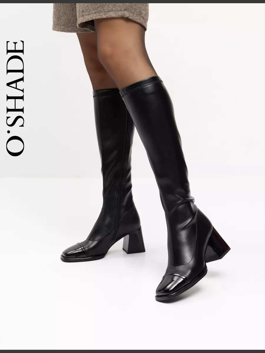 Сапоги чулки женские демисезонные на каблуке