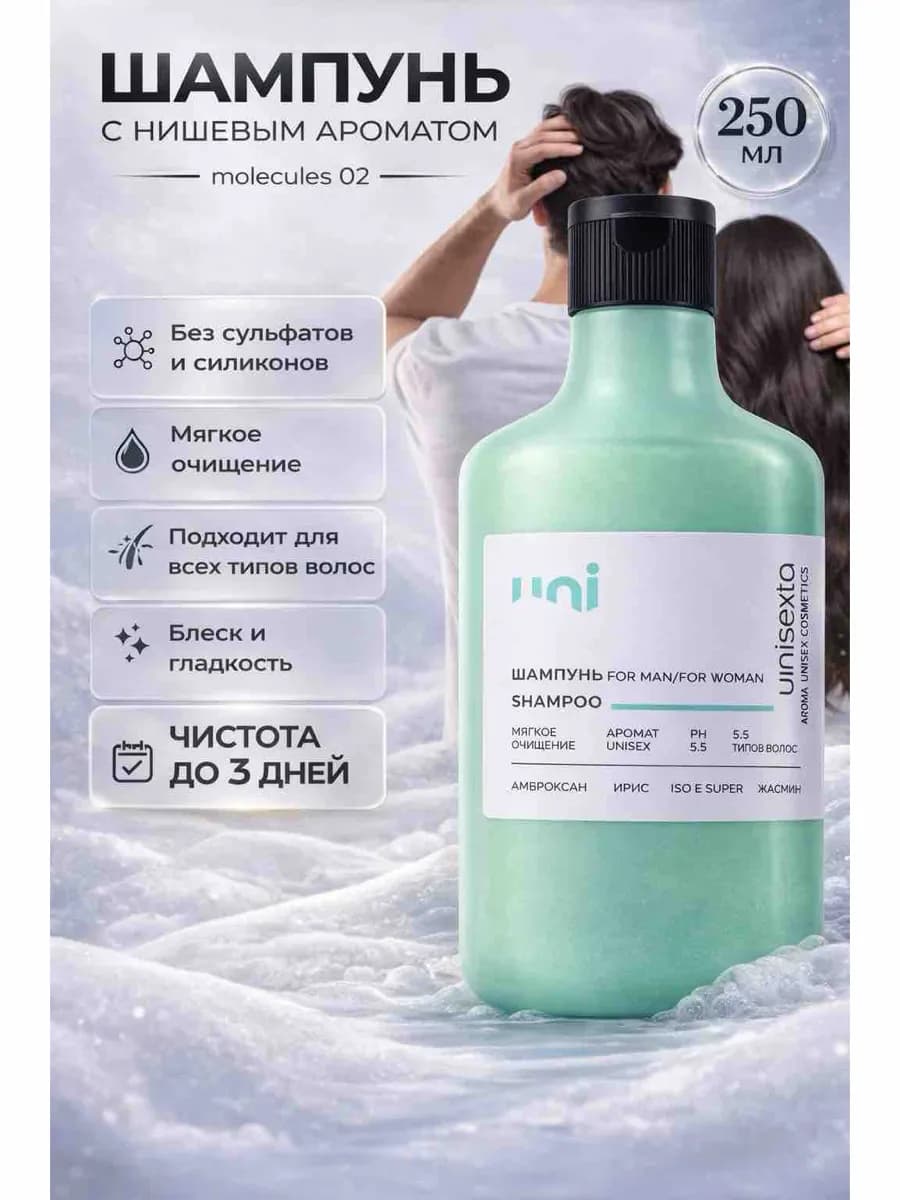 Бессульфатный шампунь для волос восстановление для мужчин и…