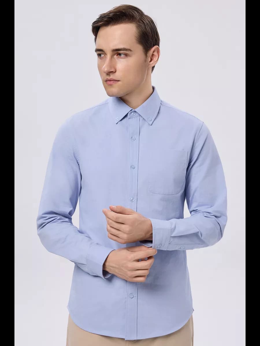 Рубашка с длинным рукавом праздничная - фото 1