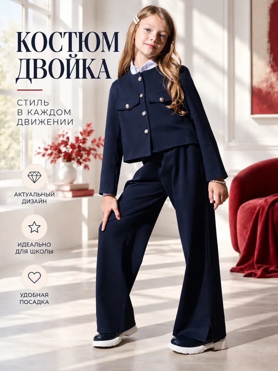 Костюм двойка школьный подростковый