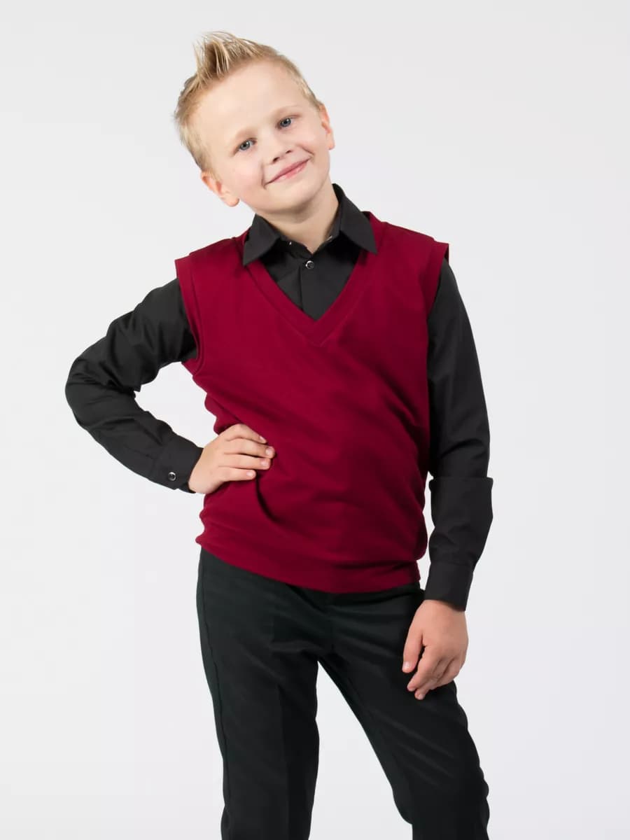 Жилет трикотажный в школу