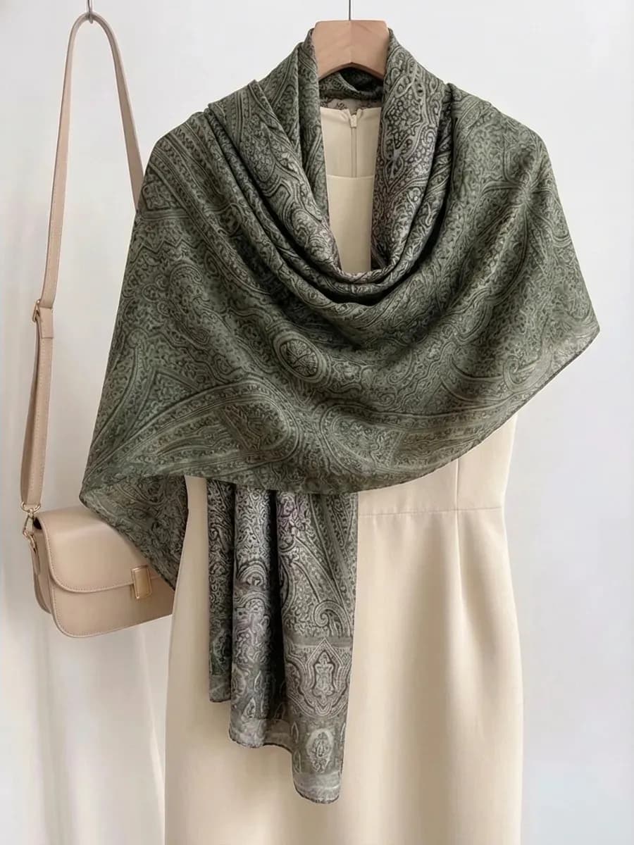 Шарф легкий палантин весна