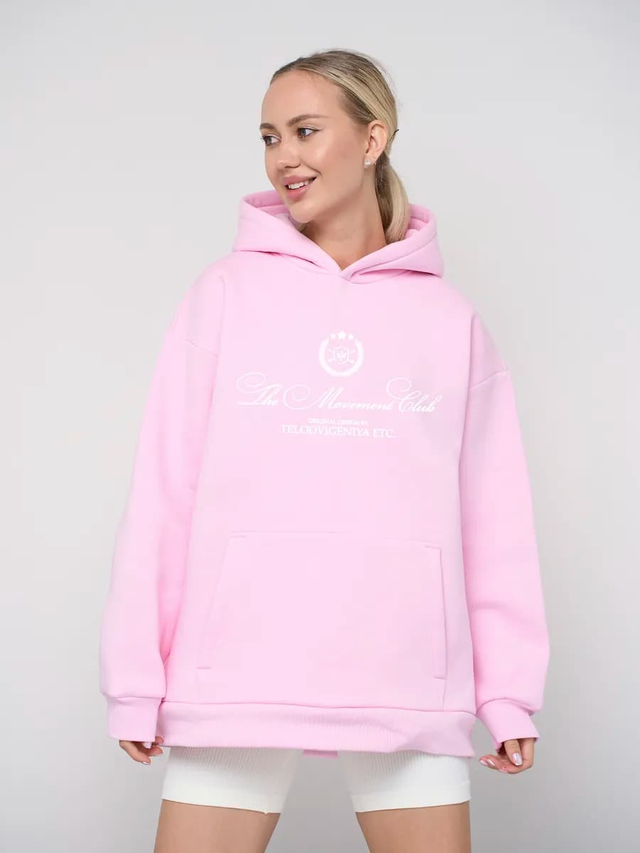 Худи оверсайз с вышивкой coquette