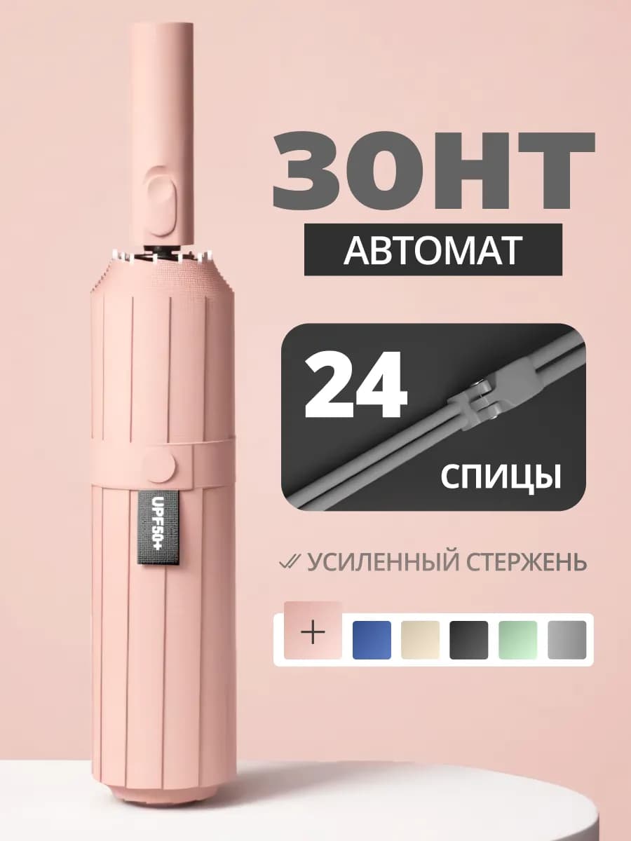 Зонт автомат антиветер компактный