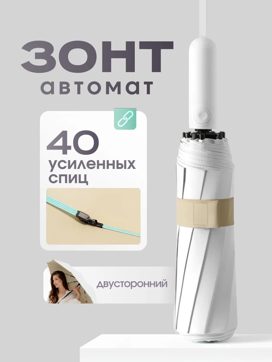 Зонт автомат антиветер складной