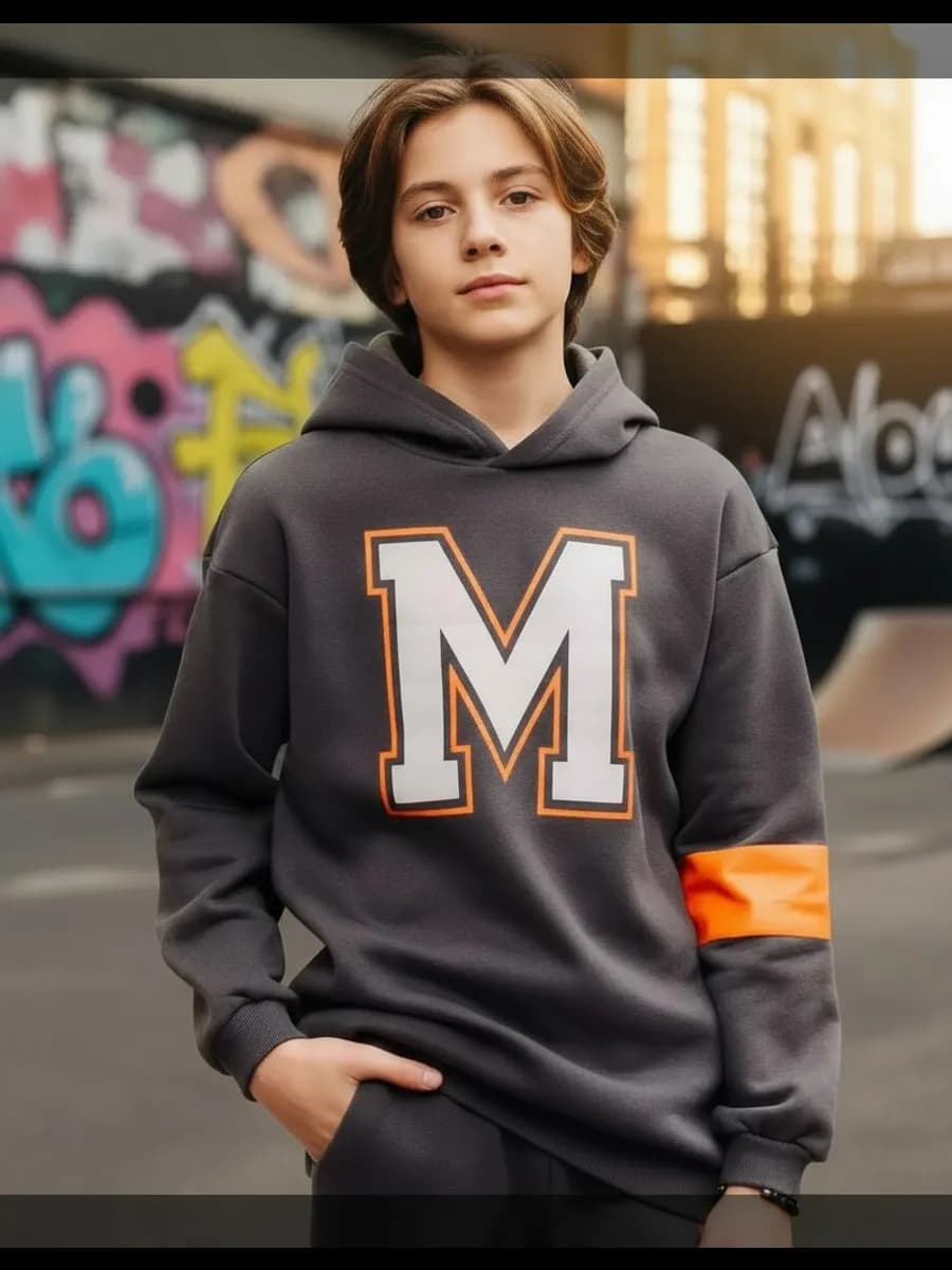 Худи с начесом для детей унисекс