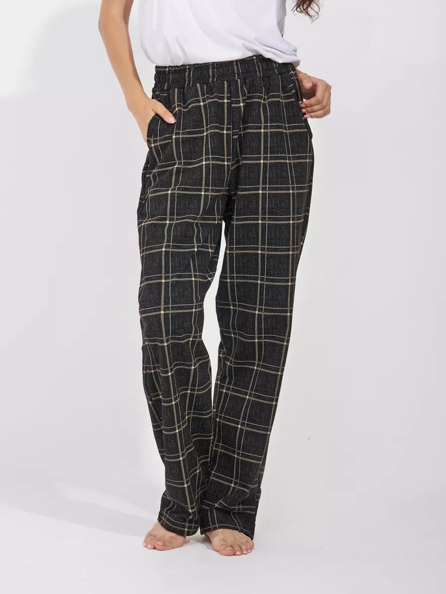 Штаны пижамные домашние уютные хлопок