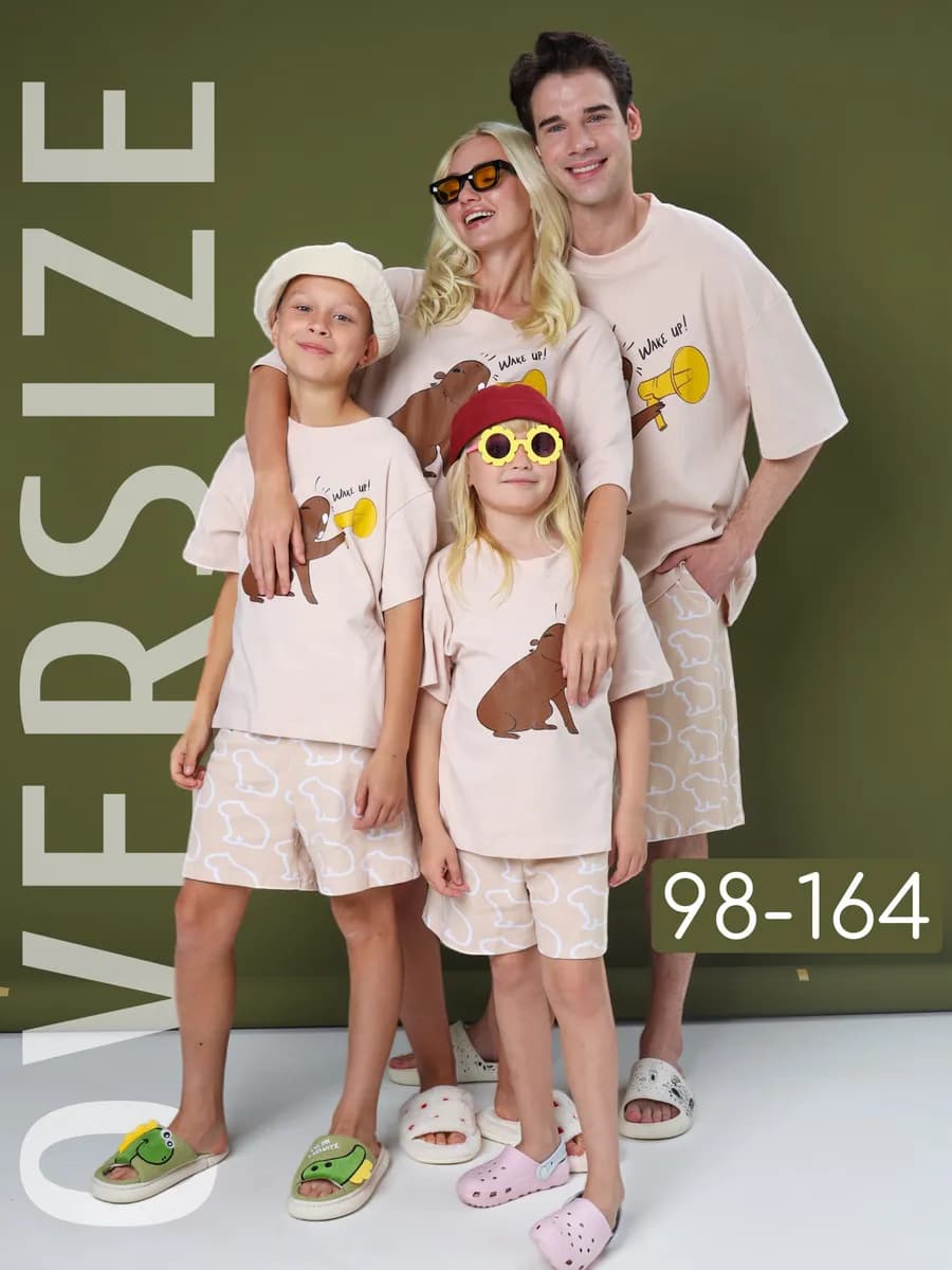 Пижама детская с шортами и футболкой