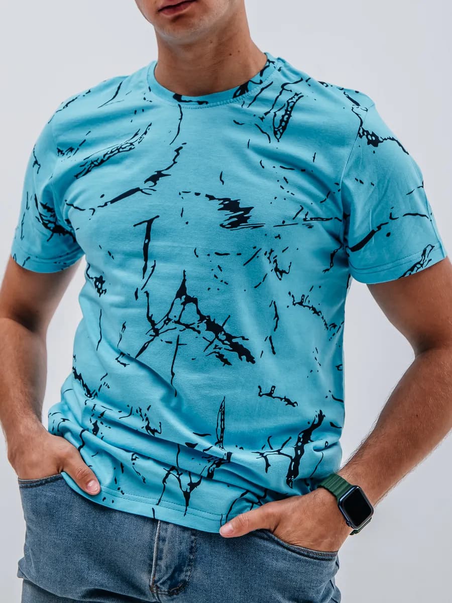 Футболка базовая хлопок с принтом