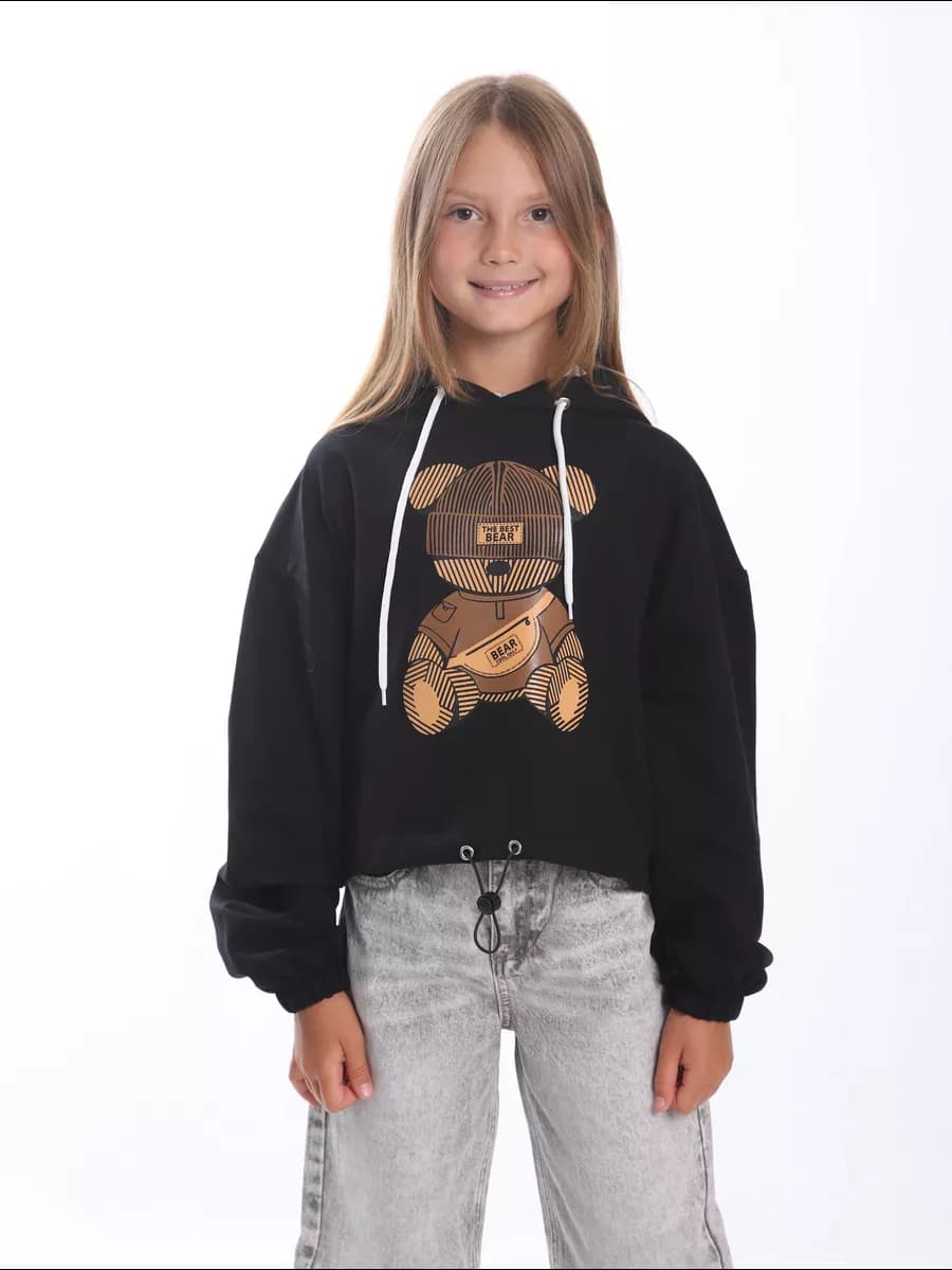 худи оверсайз с капюшоном для подростков девочки