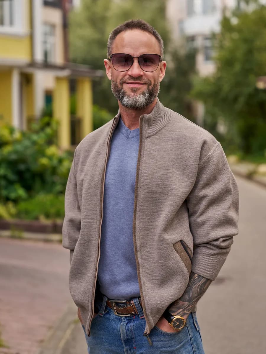 Кардиган на молнии