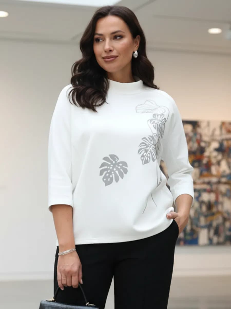 Кофта джемпер больших размеров оверсайз