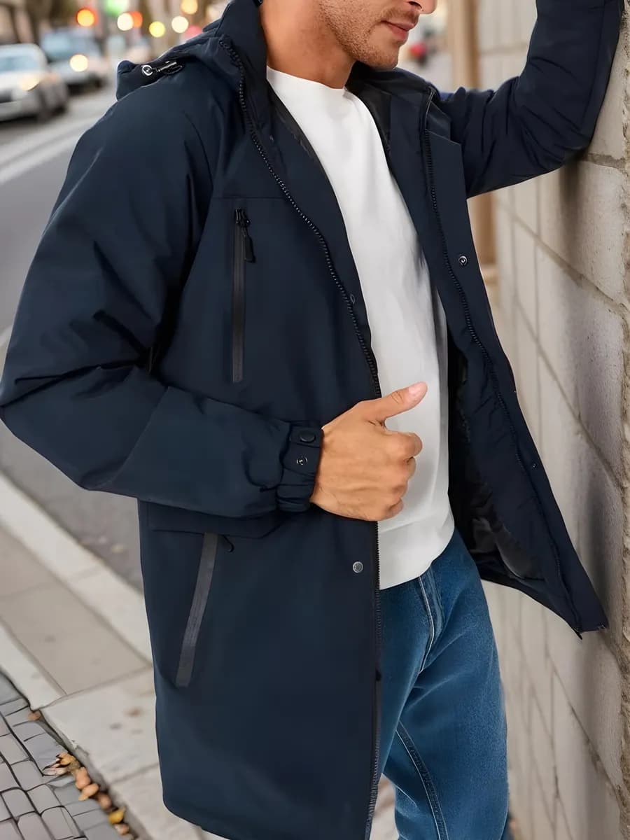 Куртка демисезонная с капюшоном утепленная