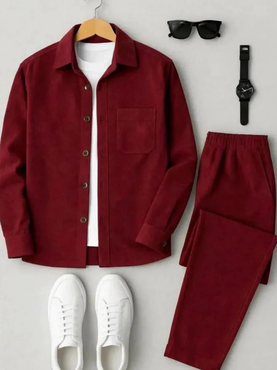 Костюм теплый вельветовый зимний old money