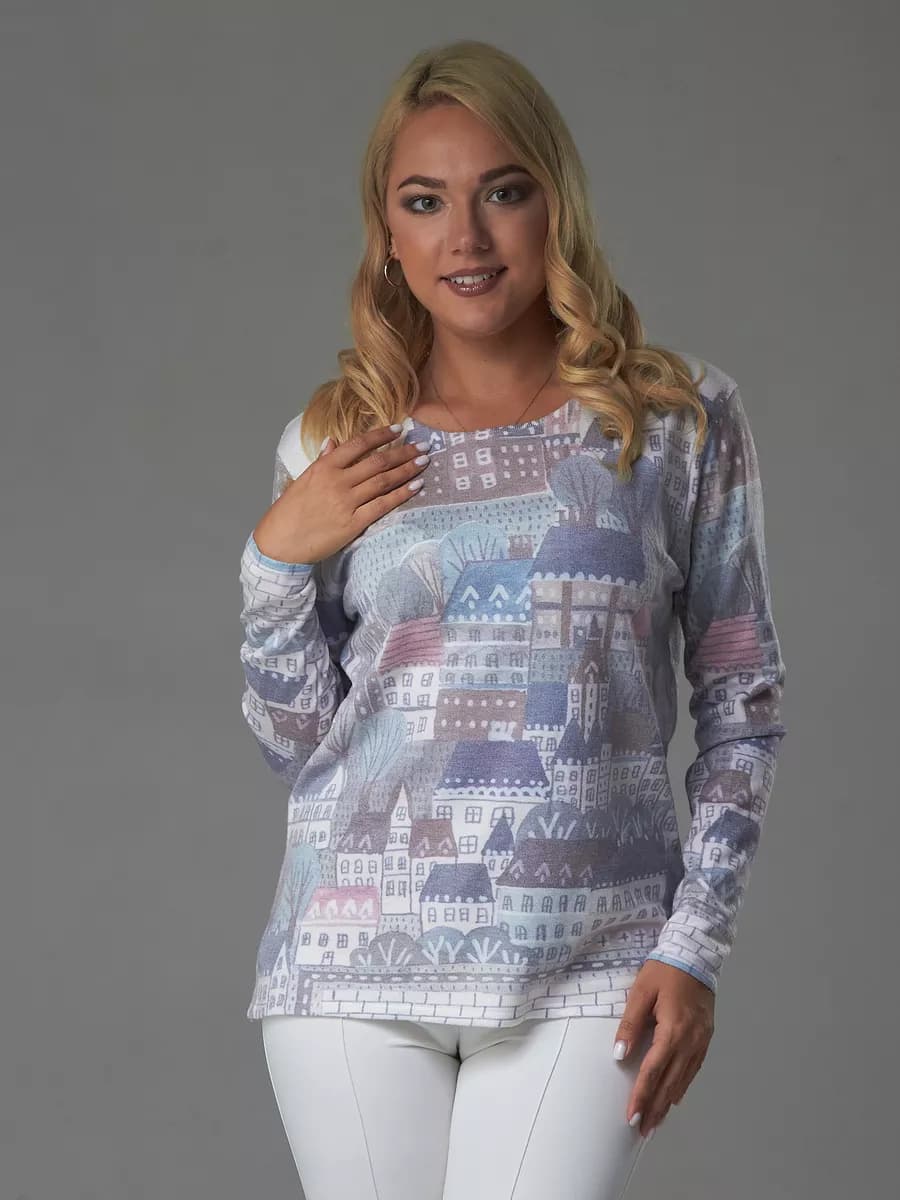 Джемпер с кашемиром нарядный