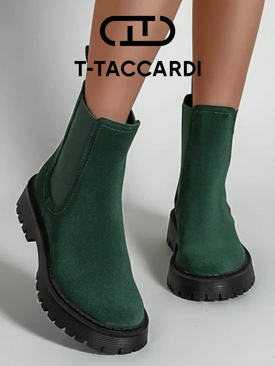 Ботинки женские демисезонные на платформе челси