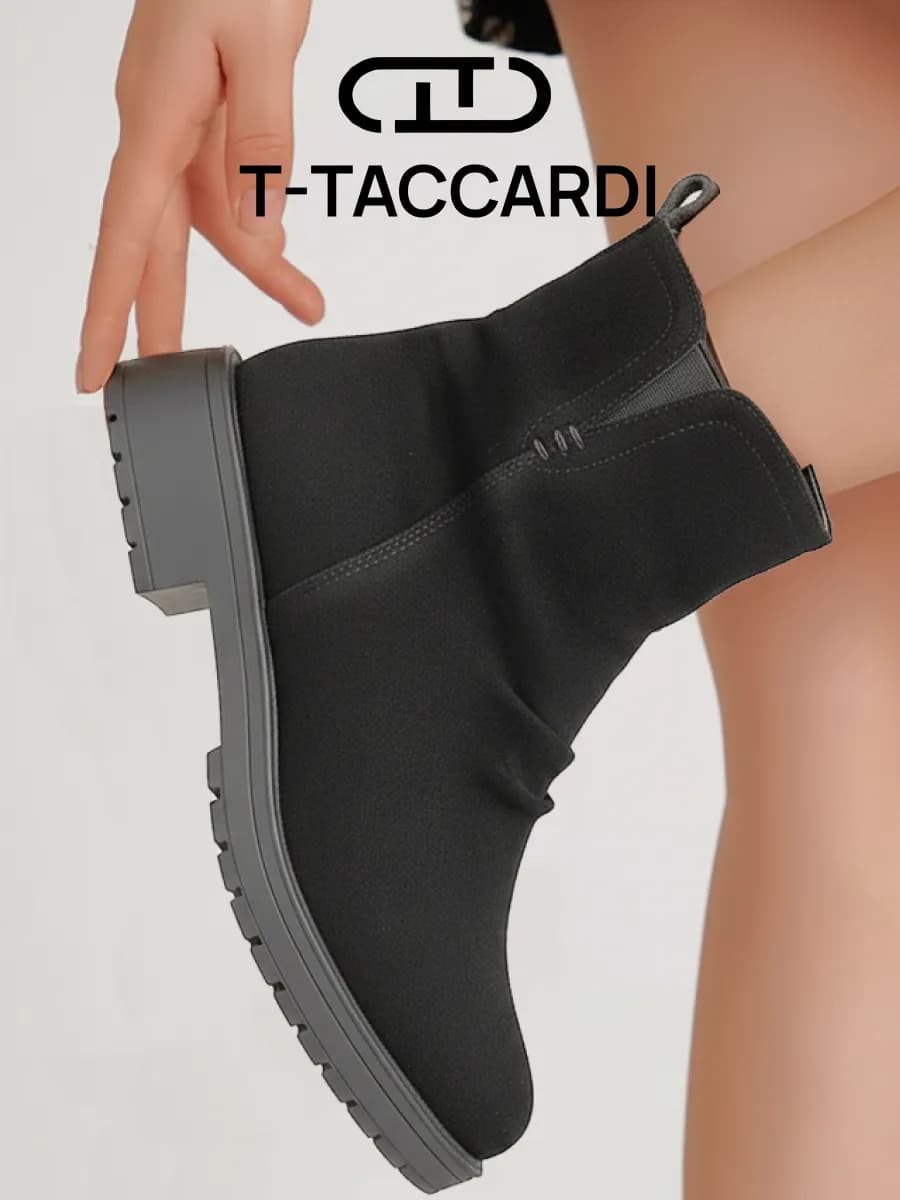 Ботинки женские демисезонные на низком каблуке - фото 1