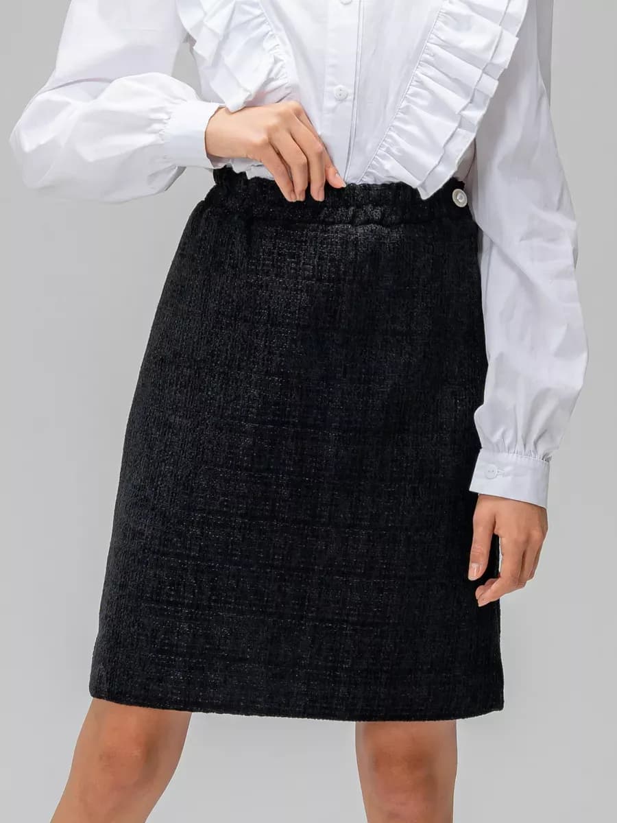 Юбка твидовая для девочки - фото 1