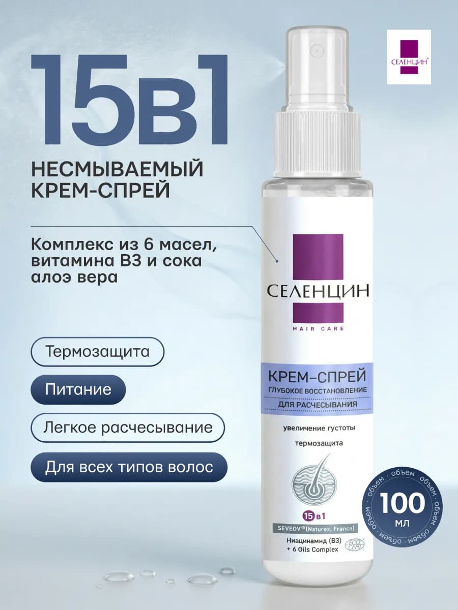 Термозащита для волос спрей 15 в 1