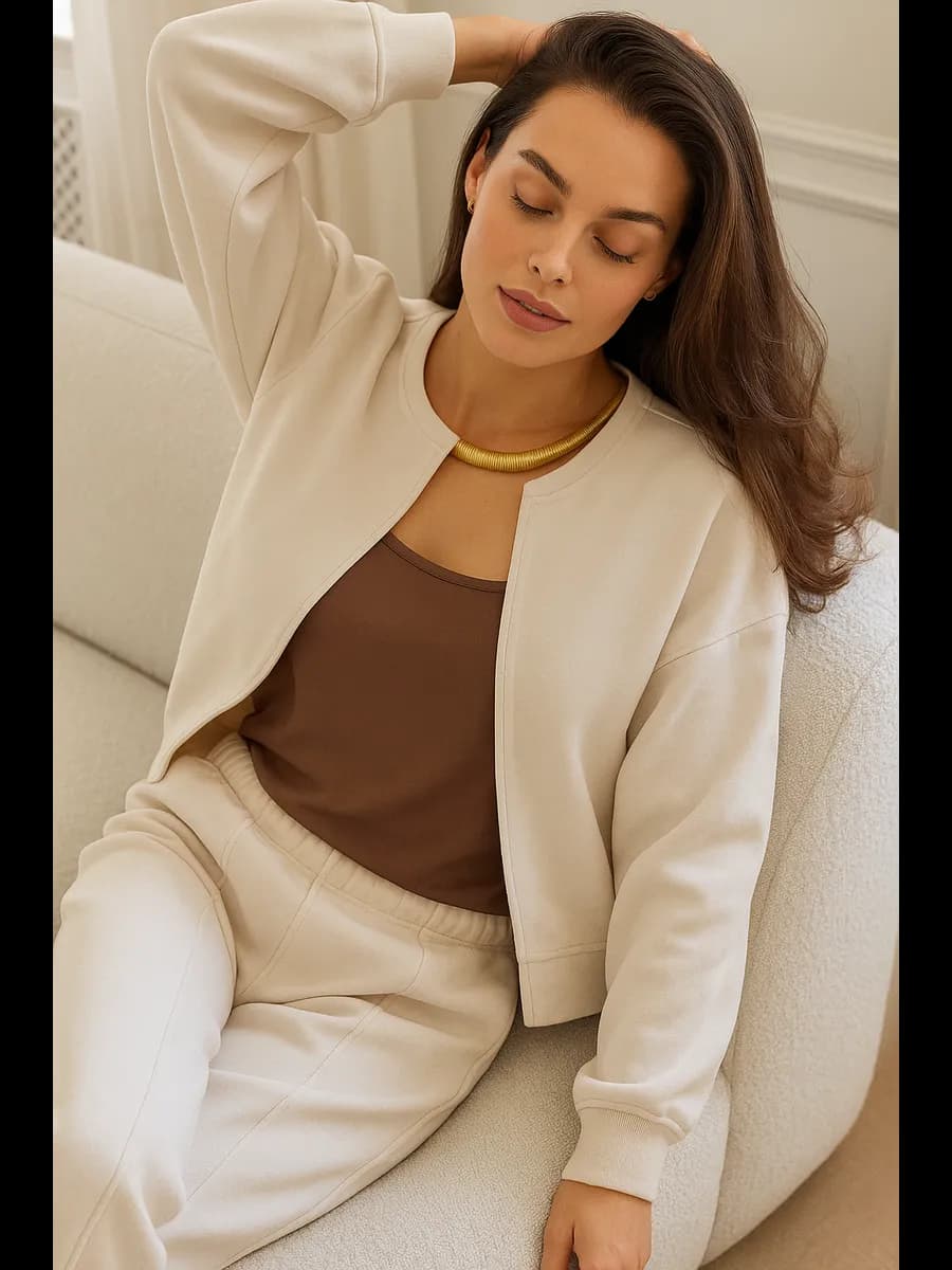 Брючный спортивный костюм замшевый