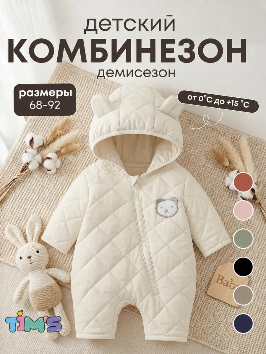 Комбинезон для новорожденных осень