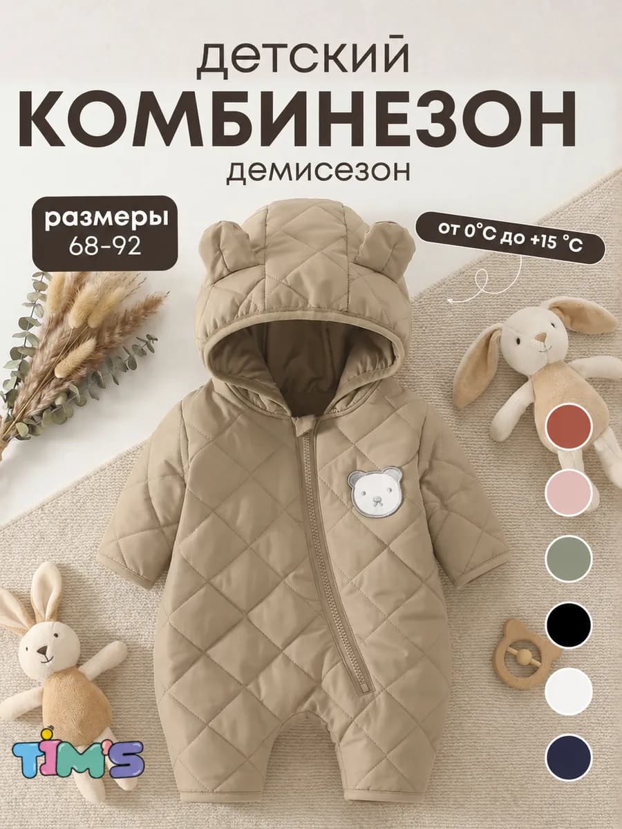 Комбинезон для новорожденных осень