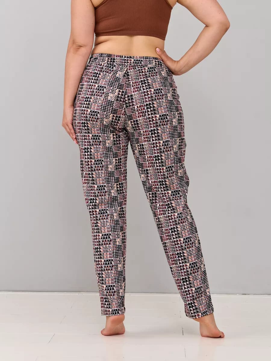 Брюки трикотажные домашние на резинке хлопок большие размеры